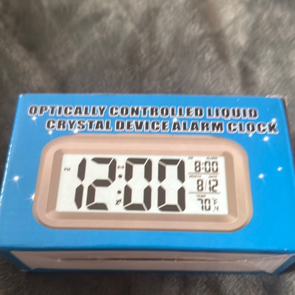 Digital Alarm Clock with Large Display